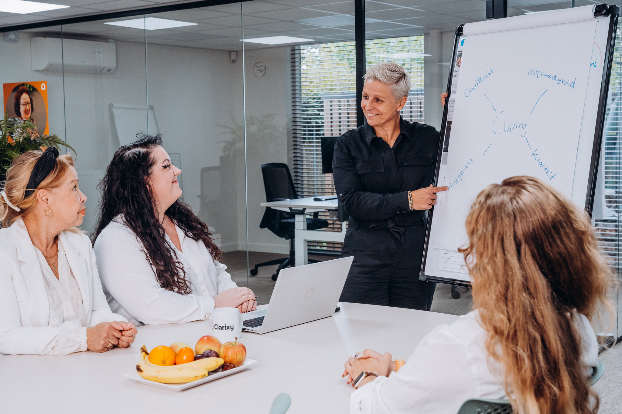 Clarixy collega's in een meeting